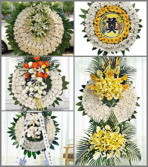 四川成都金堂县淮口镇帽顶村花圈速递